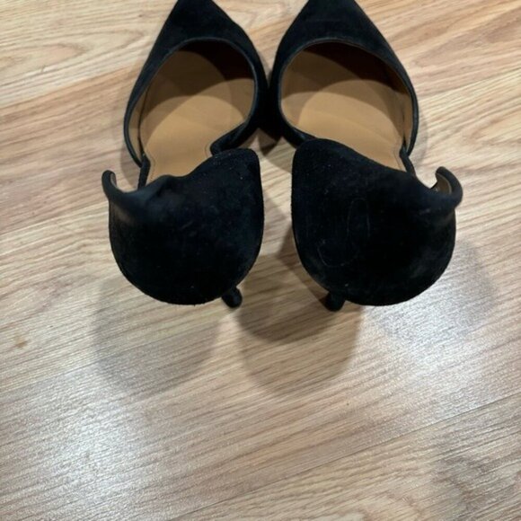 J.Crew Factory Women’s Black Suede D’Orsay Pumps - Size 8 - Picture 7 of 13